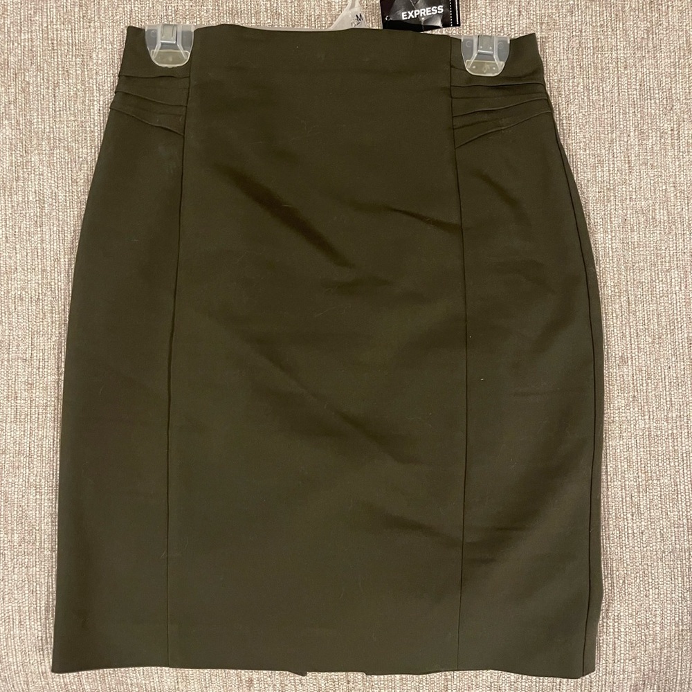 EXPRESS Army Green Pencil Skirt - Size 4